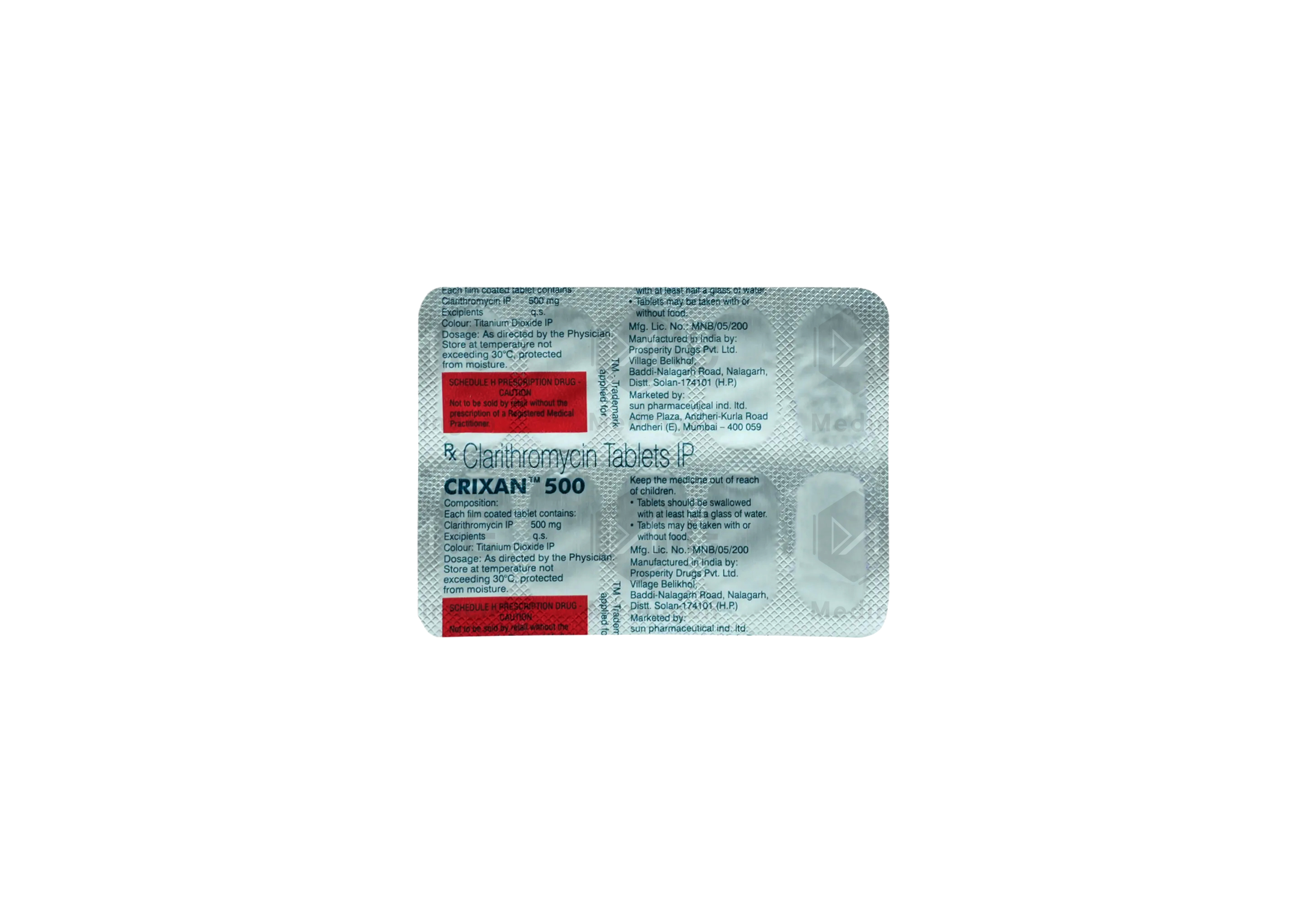 CRIXAN 500MG